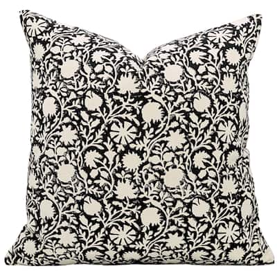 Cotton Farmhouse Block print pillow Cover Chakri