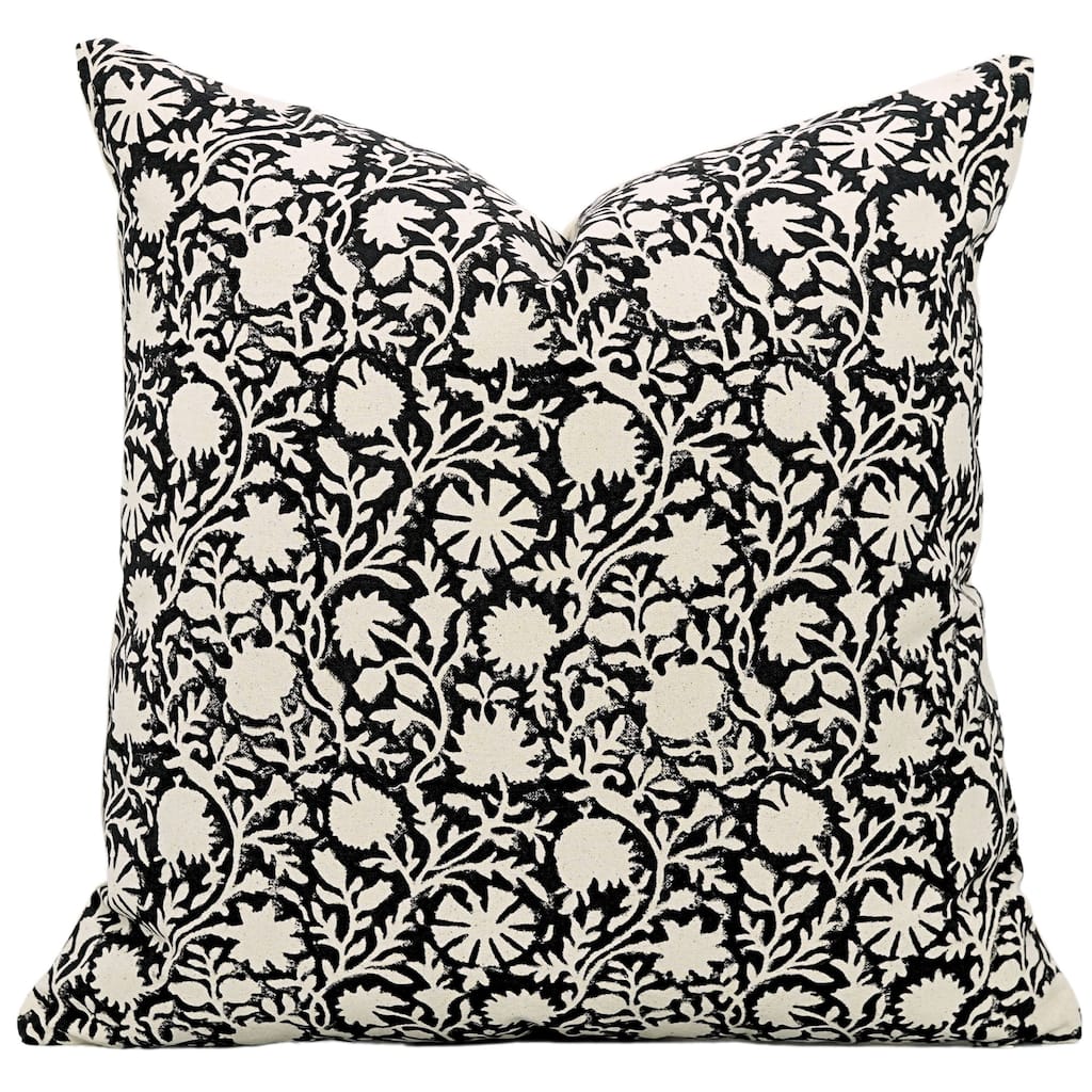 Cotton Farmhouse Block print pillow Cover Chakri