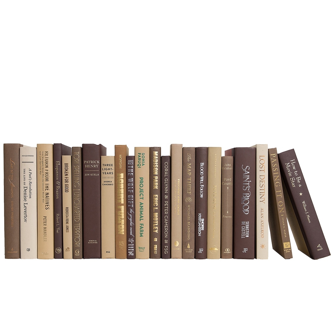 Decorative Books - Chocolate Books - Brown Books By The Foot