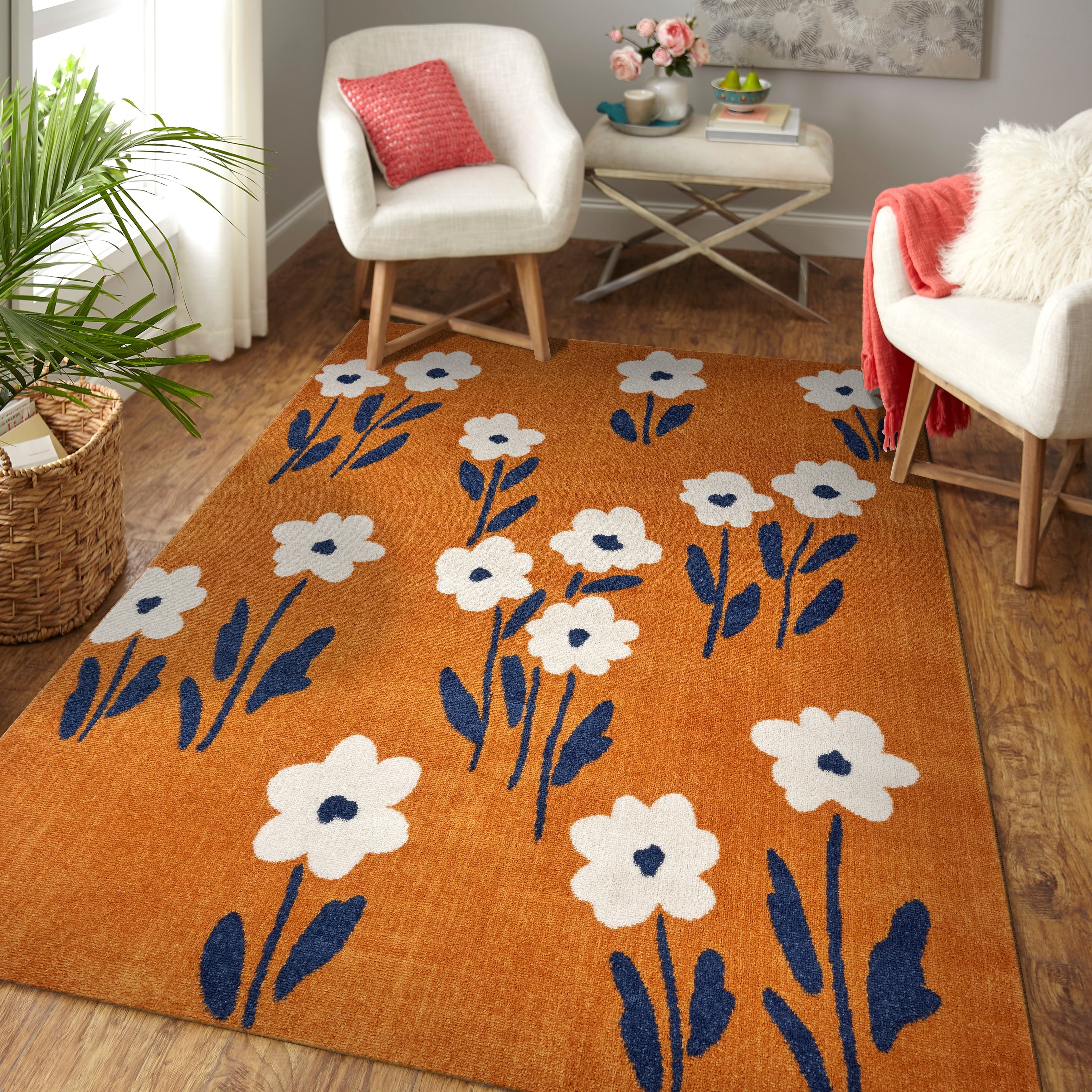 Contemporary Waves Brown Area Rug 2x7 Striped Modern Runner-Actual 1'9" x 7' 2" 