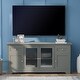 preview thumbnail 12 of 27, Rectangle TV Stand for TV up to 65in with 4 Doors Light Green