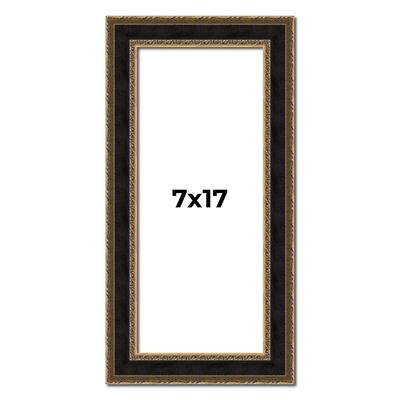 7x17 Frame Gold Antique Vintage Sold Wood Picture Frame | 1.75 Inch