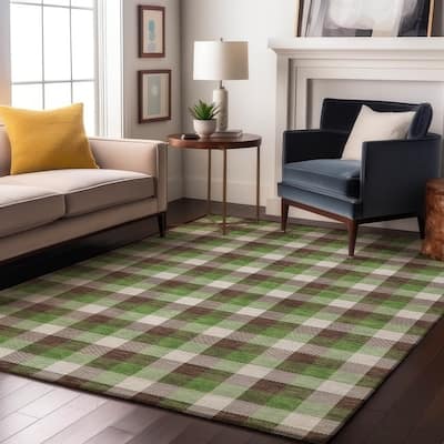 Premium Washable Super Soft Plaid Mayfield Rug
