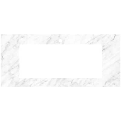 Native Trails VT48-T3414-CA-1 Carrara 48" Marble Vanity Top with