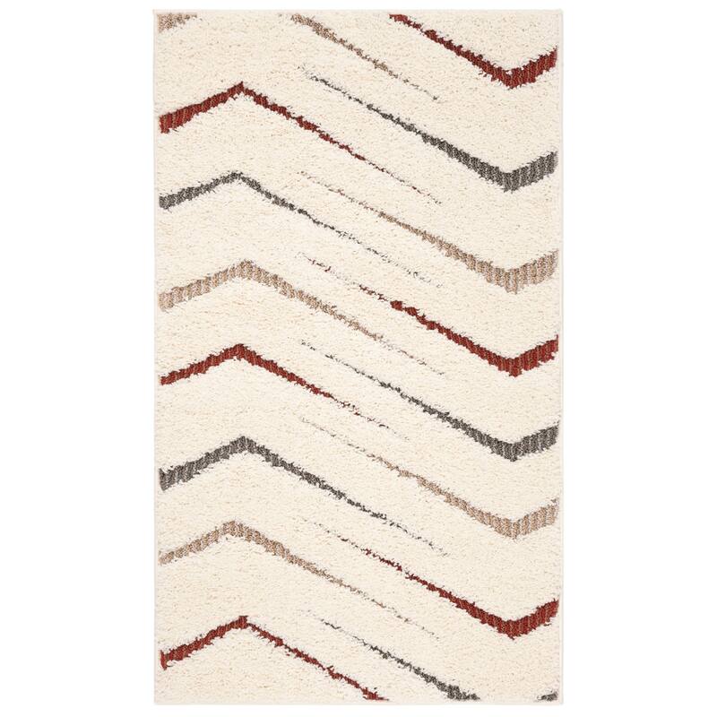 SAFAVIEH Santorini Shag Junie Abstract 1.2-inch Thick Rug