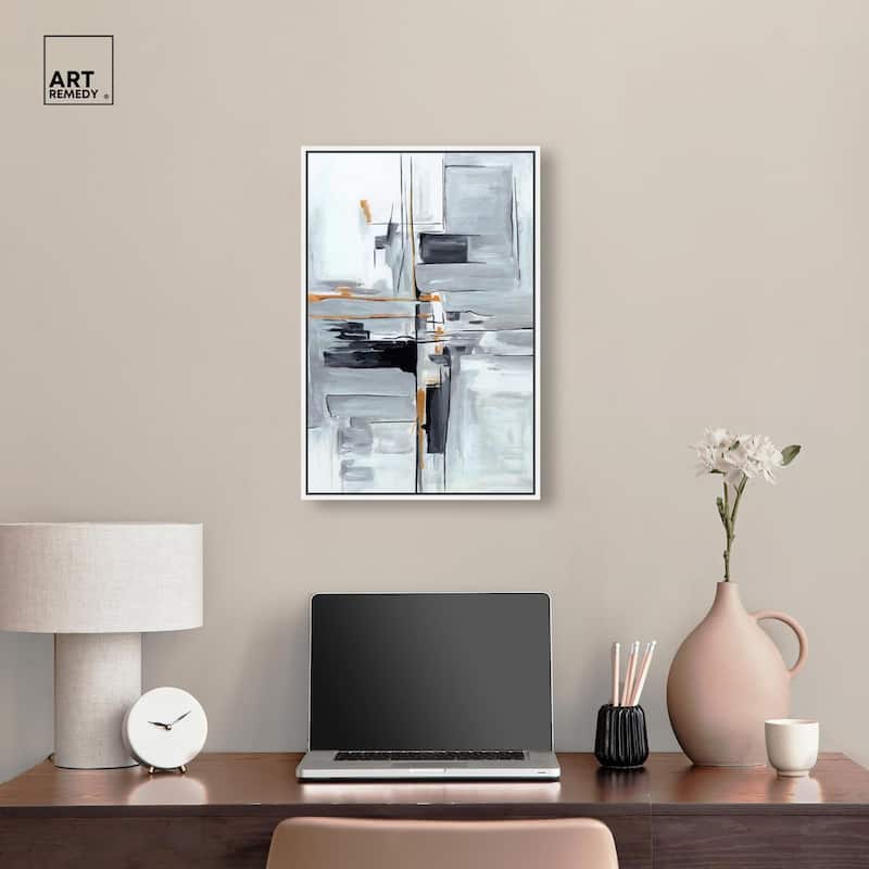Elegant Grey Shades II Canvas by Art Remedy