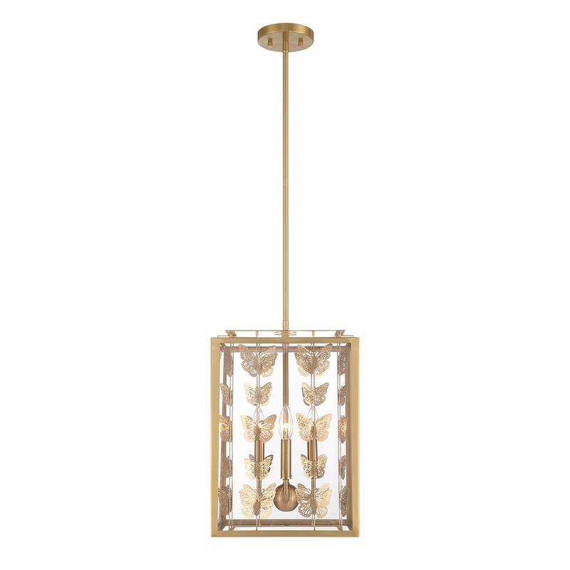 Savoy House 3-4197-4 Birch 4 Light 12" Wide Taper Candle Pendant