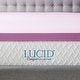 preview thumbnail 13 of 13, Lucid Comfort Collection Lavender and Aloe Memory Foam Mattress Topper