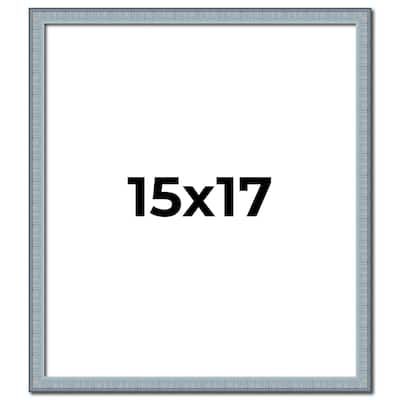 15x17 Frame Rustic Sky Blue Solid Wood Picture Frame | 0.75 Inch