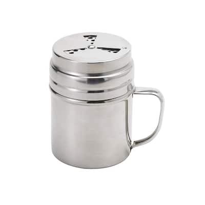 Adjustable Dry Rub Shaker with Holes for Medium and Coarse Grind Seasonings, Stainless Steel, 1-Cup Capacity, Set of 2