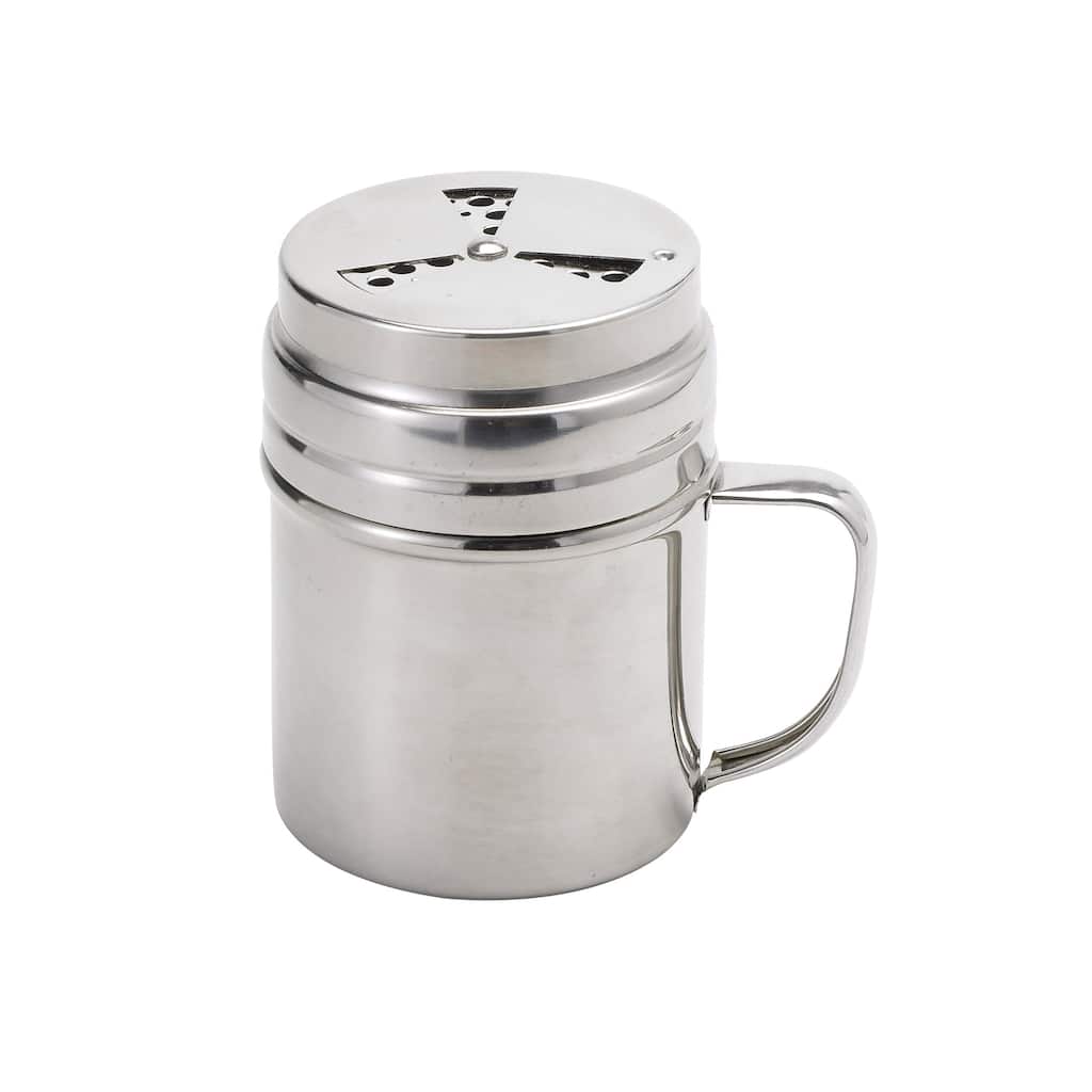 Adjustable Dry Rub Shaker with Holes for Medium and Coarse Grind Seasonings, Stainless Steel, 1-Cup Capacity, Set of 2