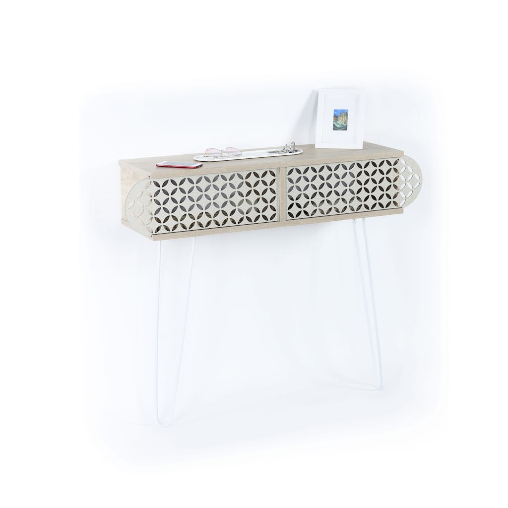 Alora Metal Legs Console Table