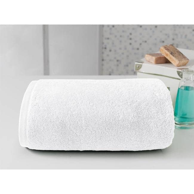 Classic Turkish Towels - Cambridge 100% Turkish Cotton Jumbo SPA Bath Sheet, Quick Dry - White