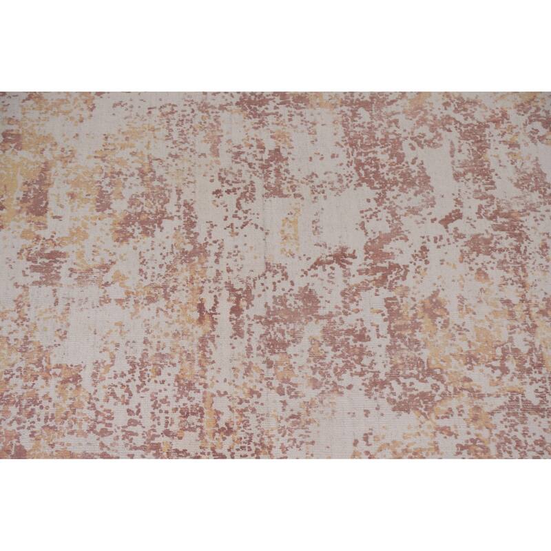 All-Over Abstract Rug Handmade Wool Carpet - 7'9"x 9'10"