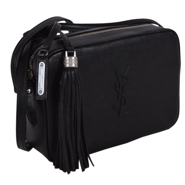 Shop Saint Laurent YSL LOU Black Leather Camera Crossbody Bag - On Sale - Overstock - 31891603