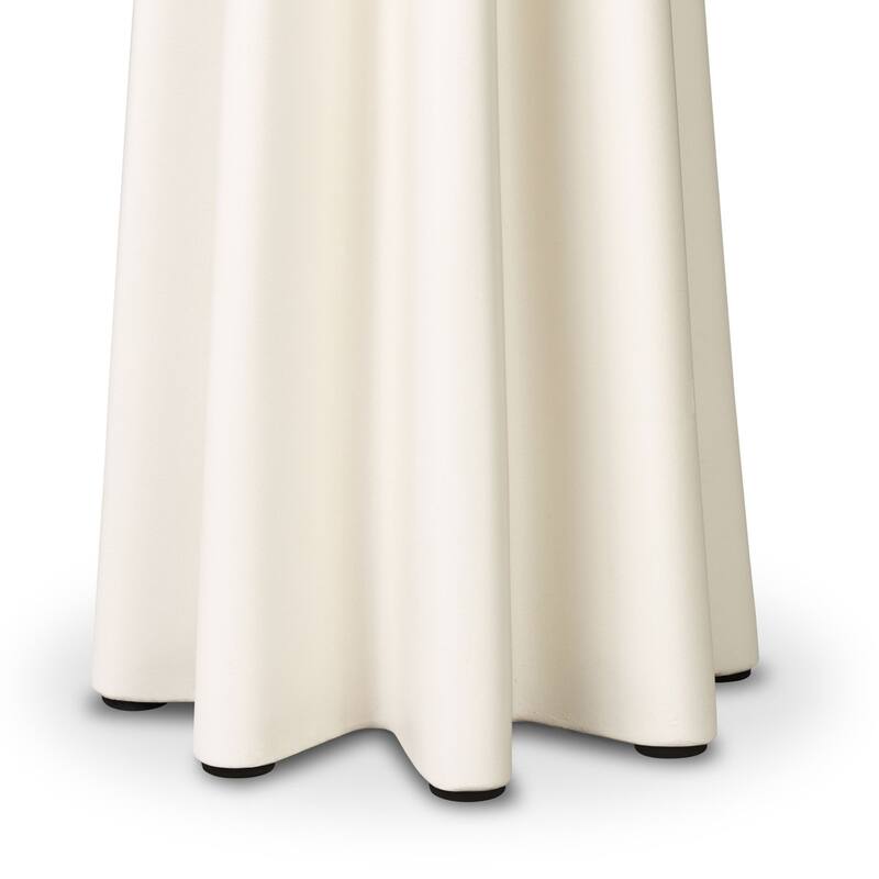 Folda Sculpted Concrete Pedestal Side Table