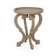 preview thumbnail 1 of 9, Truxton French Country Accent Table with Round Top by Christopher Knight Home Natural