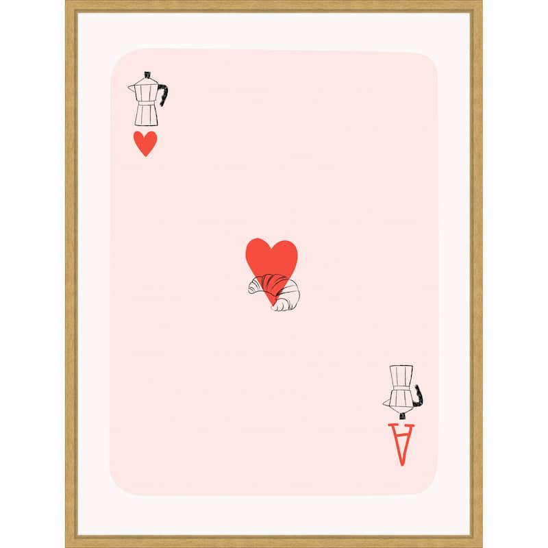 Card by Elizabeth C (23 x 30 in.), Framed Canvas Wall Art Print