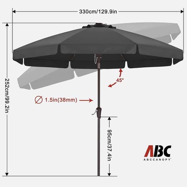 7 1 2 ft patio umbrellas Velop 7.5 ft Square Wooden Pulley Market Umbrella