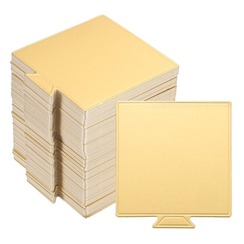 200pcs Mini Cake Boards, Mousse Cake Cardboards Square for Cake Bases