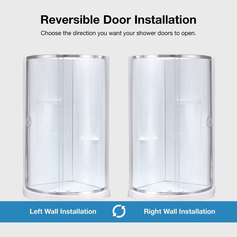 Ove Decors Breeze Shower Kit, Clear Panels, Walls and Base