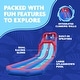preview thumbnail 2 of 6, Deluxe Inflatable Water Racing Slide Park - Heavy-Duty Nylon Bouncy Station - Climbing Wall, Two Slides & Splash Pool - Large