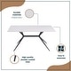 preview thumbnail 61 of 131, Elega Modern Sintered Stone Dining Table Modern Trestle Base Powder-Coated Steel Frame Kitchen Table - 47"-71"