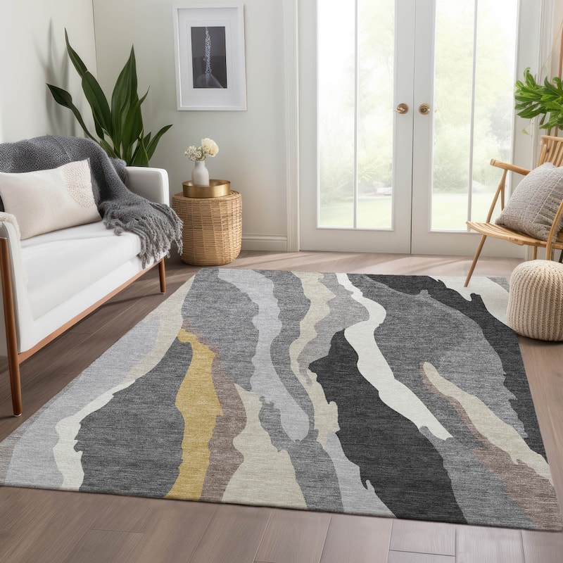 Premium Washable Super Soft Mid Century Modern Mayfield Rug
