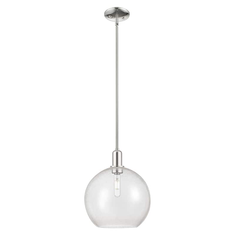 Innovations Lighting Endless Possibilities Arcadia - Athens - 1 Light 12" Stem Hung Mini Pendant - Polished Nickel/Seedy