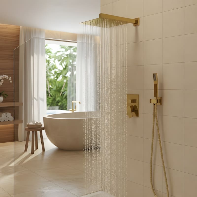 Wall Mounted Dual Shower Head Shower Set