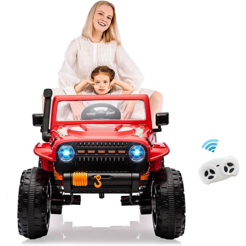 24V Kids 2 Seater Ride On Truck Car Electric Vehicles Remote Control - Red