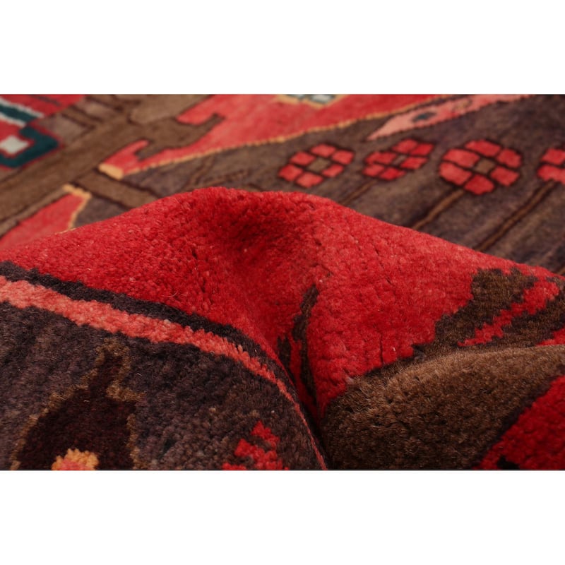 ECARPETGALLERY Hand-knotted Anadol Red Wool Rug - 3'6 x 10'0