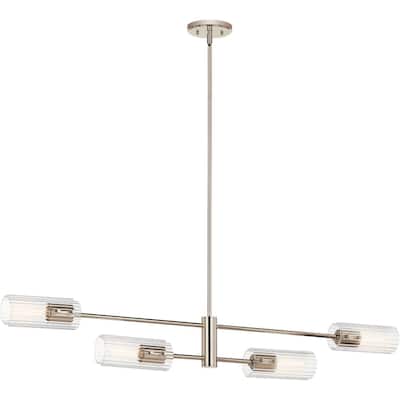 Kichler 52681 Velestino 4 Light 6" Wide Linear Chandelier
