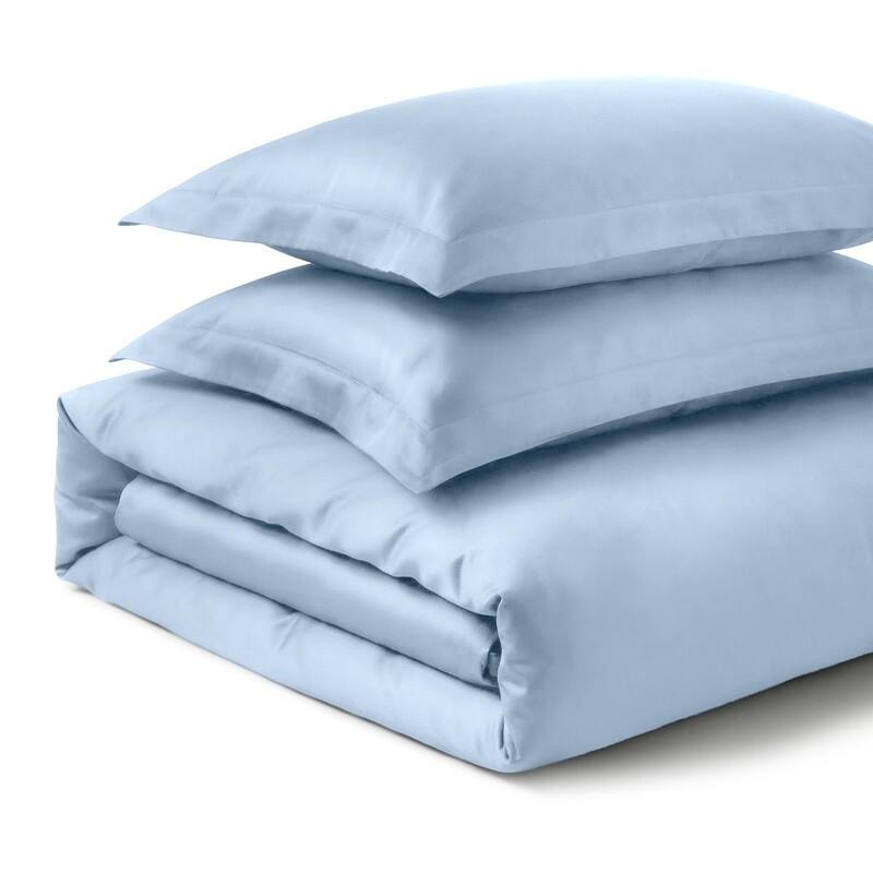 Superior 700 Thread Count Solid 3 Piece 100-percent Egyptian Cotton Duvet Cover Set