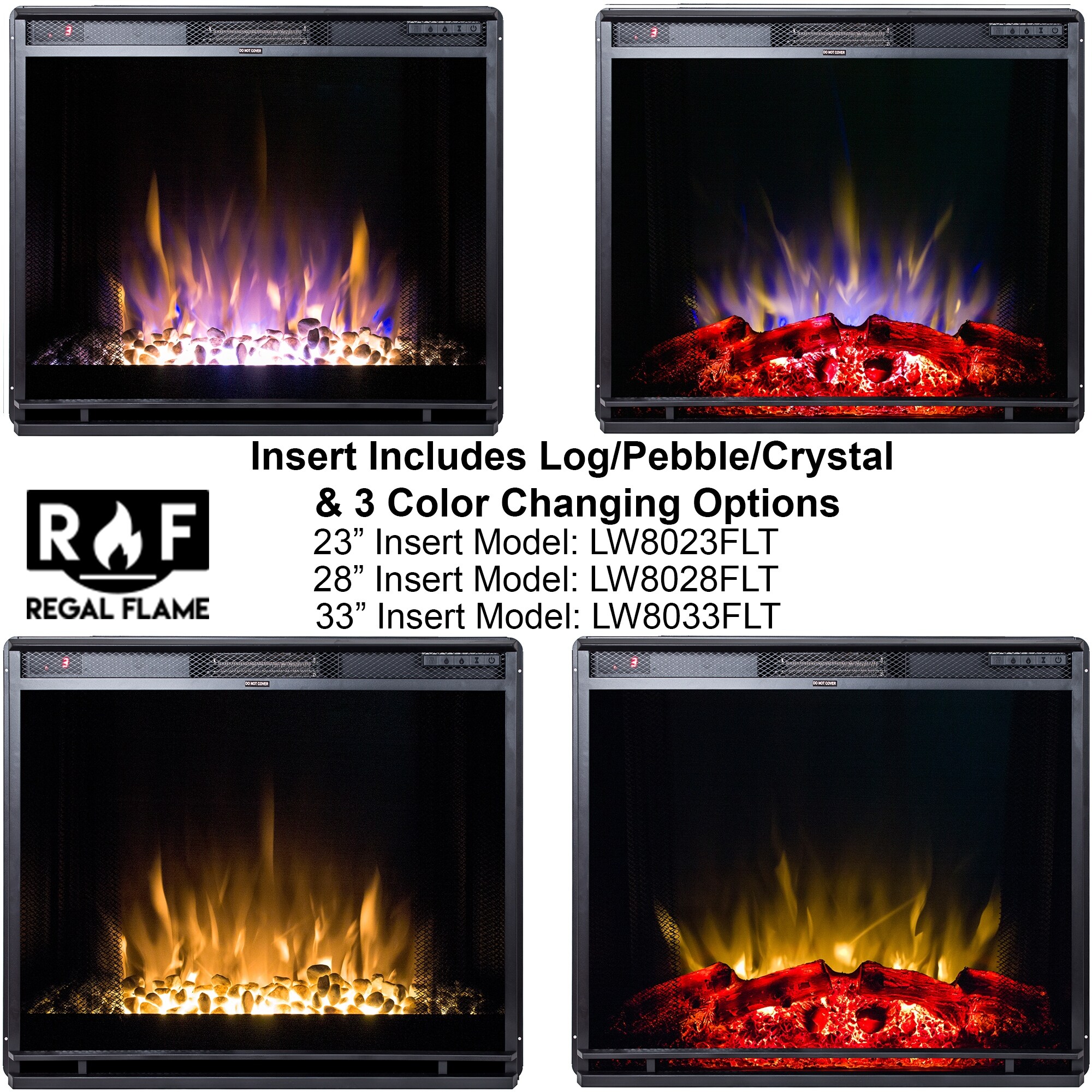 Shop Regal Flame 33 Flat Ventless Heater Electric Fireplace