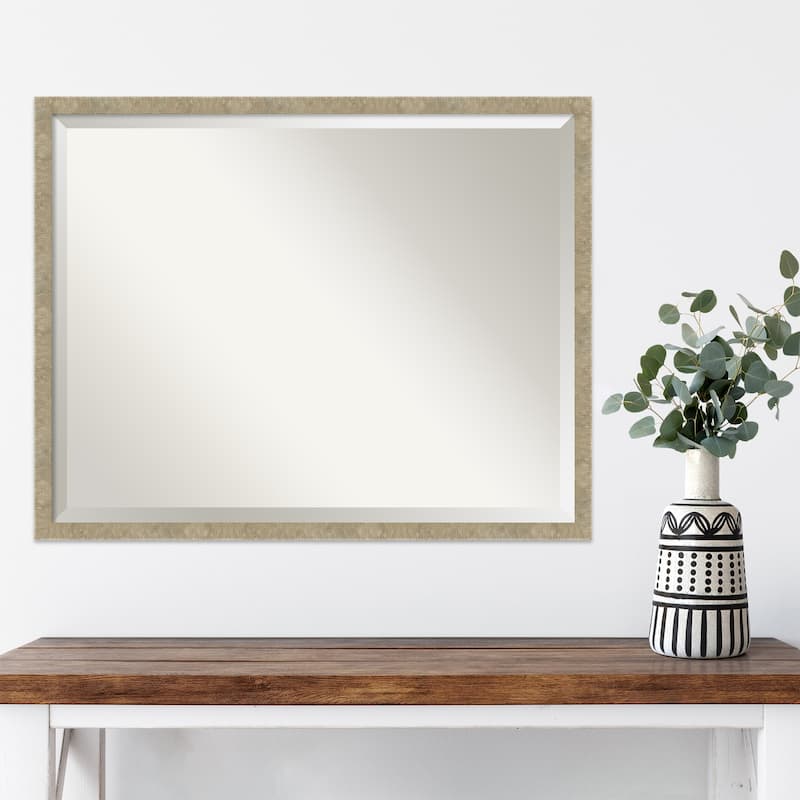 Beveled Wall Mirror - Jet Black Frame