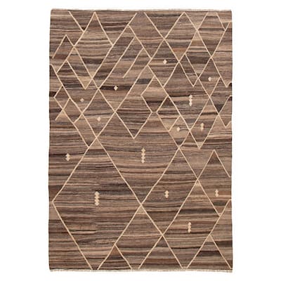 Sivas Brown Kilim 6'10" x 9'7" - 6'10 x 9'7
