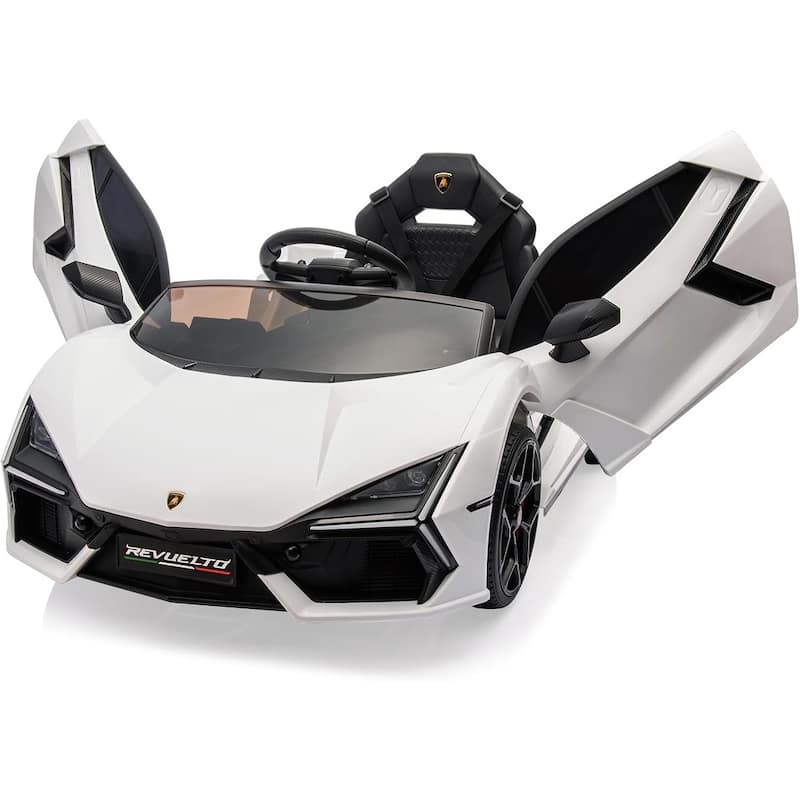 12V Kids Ride On Car, Licensed Lamborghini Revuelto Electric Car for Kids