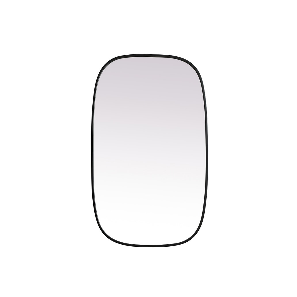 Indigo Home Metal Frame Oval Mirror 24x40 Inch