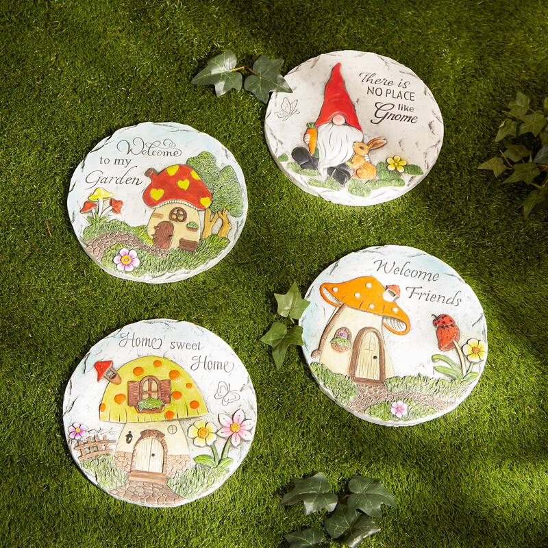Sunflower Dot Flip Flop Stepping Stone