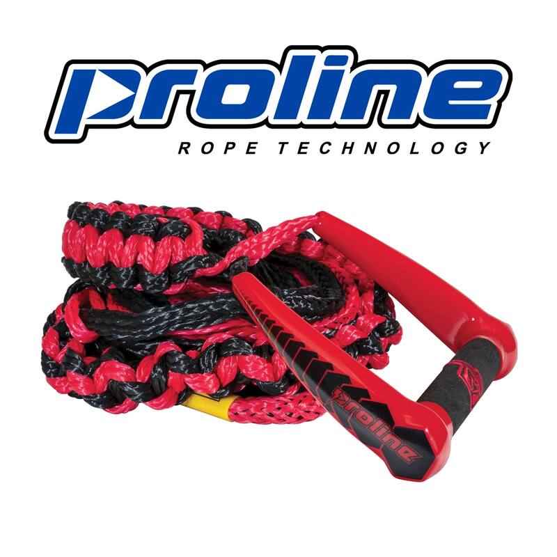 CWB Connelly Proline LG Wakesurf Rope w/ Floating Handle & 75 Ft Mainline, White - 2