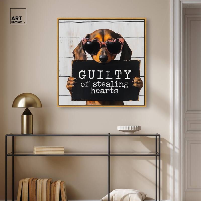 Guilty of Stealing Hearts Canvas by Art Remedy