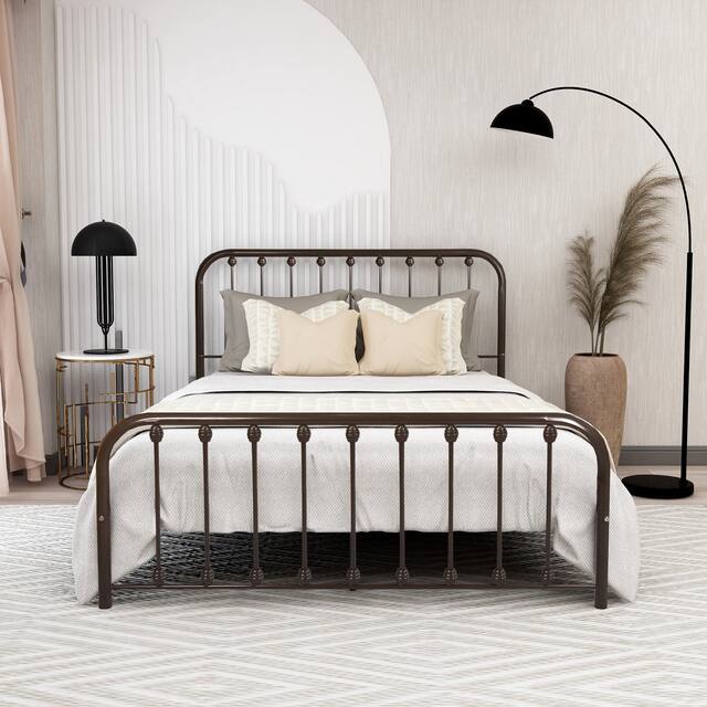 Alazyhome Sturdy Metal Platform Bed Frame