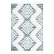 SAFAVIEH Moroccan Tassel Shag Iulieana Boho Tribal 2-inch Thick Rug - 6'7" x 6'7" Square - Green/Ivory