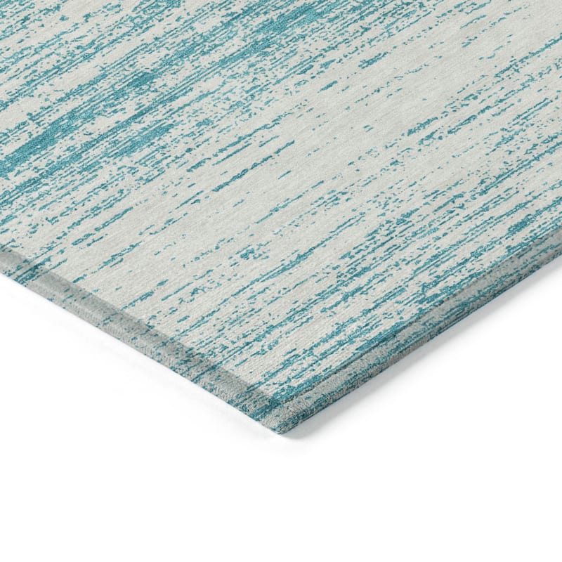 Machine Washable Indoor/ Outdoor Chantille Ombre Stripes Rug