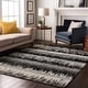 preview thumbnail 34 of 132, Premium Washable Super Soft Modern Ombre Stripe Mayfield Rug Black - 10' x 14'