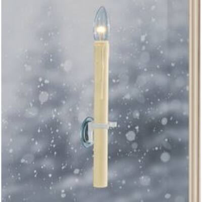 B/O Bi Directional Suction Window Candle w/o base (set of 4) - No Color