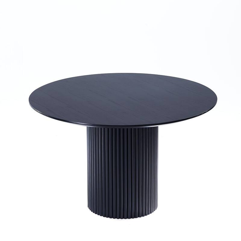 Manhattan Comfort Hathaway Flor Modern 47.24 Solid Wood Round Dining Set