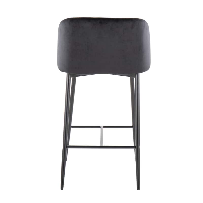Silver Orchid Harding Velvet Counter Stool (Set of 2)