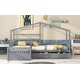 preview thumbnail 6 of 29, Twin Size House Bed with 3-Storage Drawers, Grey